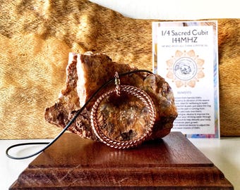 Sacred Cubit Spiral Pendant 144MHz (14 gauge)