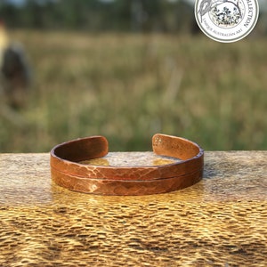 Chunky Hammer Tone - Copper Cuff Bracelet Bild 9