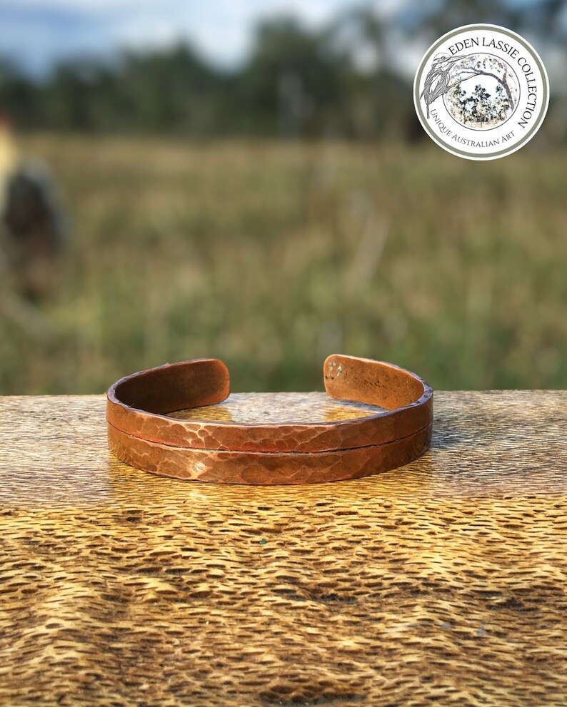 Chunky Hammer Tone - Copper Cuff Bracelet Bild 9