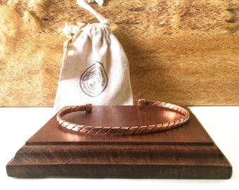 Copper Twist Ankle Cuff Anklet