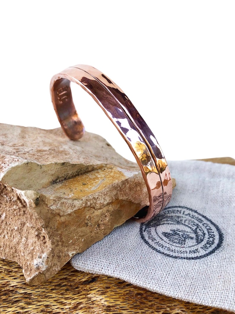 Chunky Hammer Tone - Copper Cuff Bracelet Bild 3