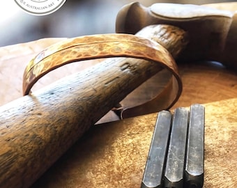 Chunky Hammer Tone - Copper Cuff Bracelet