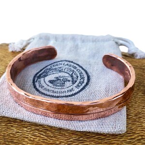 Chunky Hammer Tone - Copper Cuff Bracelet Bild 4