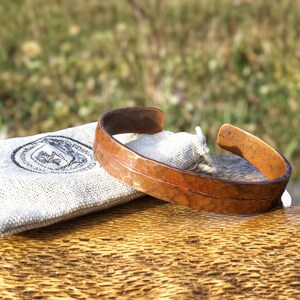 Chunky Hammer Tone - Copper Cuff Bracelet Bild 10