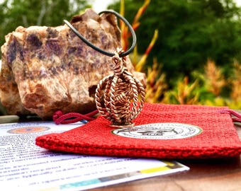 Personal Harmoniser Sacred Cubit 144MHz Healing Copper Pendant