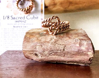 1/4 Sacred Cubit Tensor Copper  Adjustable Toe Ring