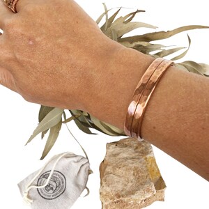 Chunky Hammer Tone - Copper Cuff Bracelet Bild 8