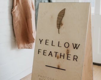 Custom A-Frame Sign - Double-Sided Sandwich Board - Sidewalk Business Sign - Wedding & Event Display - Outdoor Storefront Signage