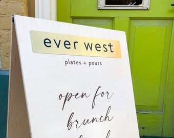 Custom A-Frame Sign, Sandwich Board Sign, Sidewalk Sign, Event Sign, Wedding, Business, Event Display