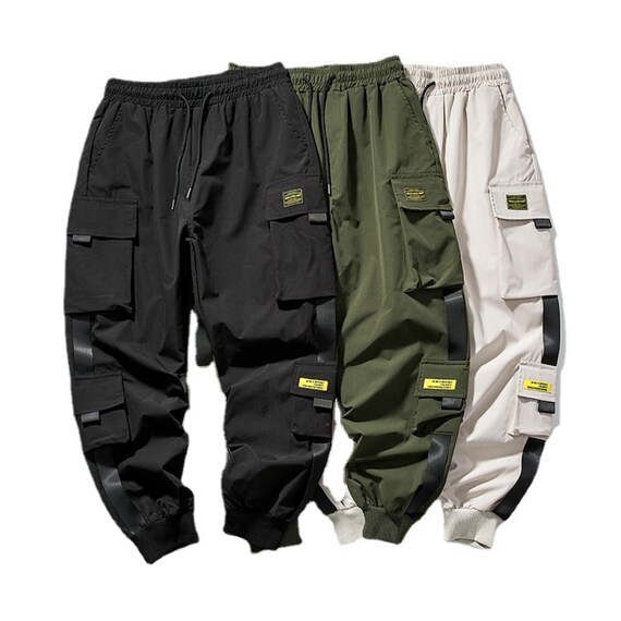 New Joggers Cargo Pants for Men Casual Pocket Male Trousers Etsy