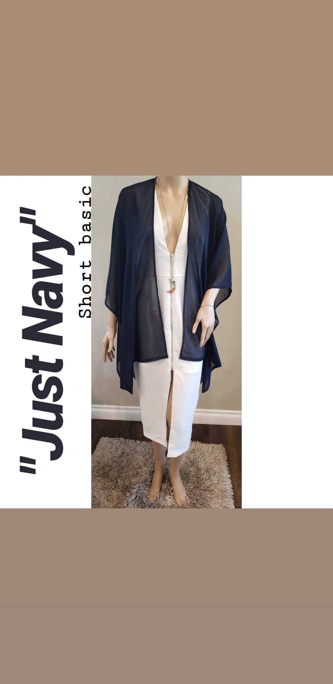 Just Navy Navy Blue Sheer Fabric Short 