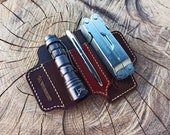 Triple Multi tool EDC Belt Loop XL for Full Sizes Leatherman Leather EDC Gear Organizer