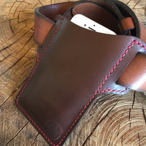 Leather Phone Pouch Holster for Belt / Samsung Huawei Xiaomi Android Phones Belt Loop