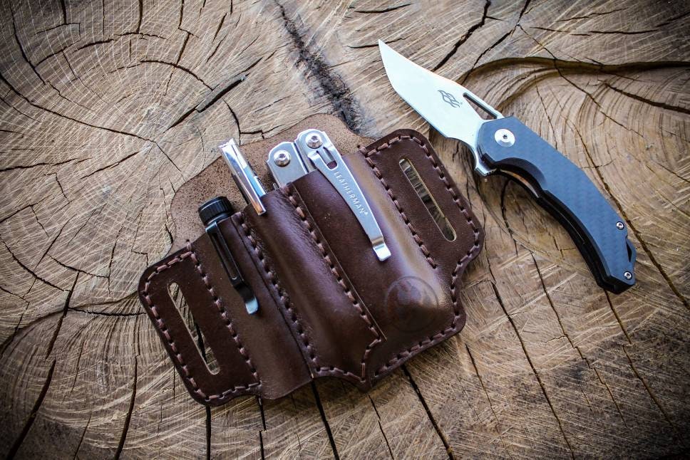Women Leather Multi Pocket Belt Bag w/ Gun Holster – Milwaukeee Leather
