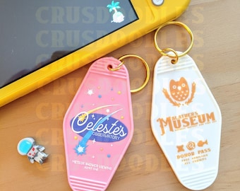 Animal Crossing Inspired Motel Keychains