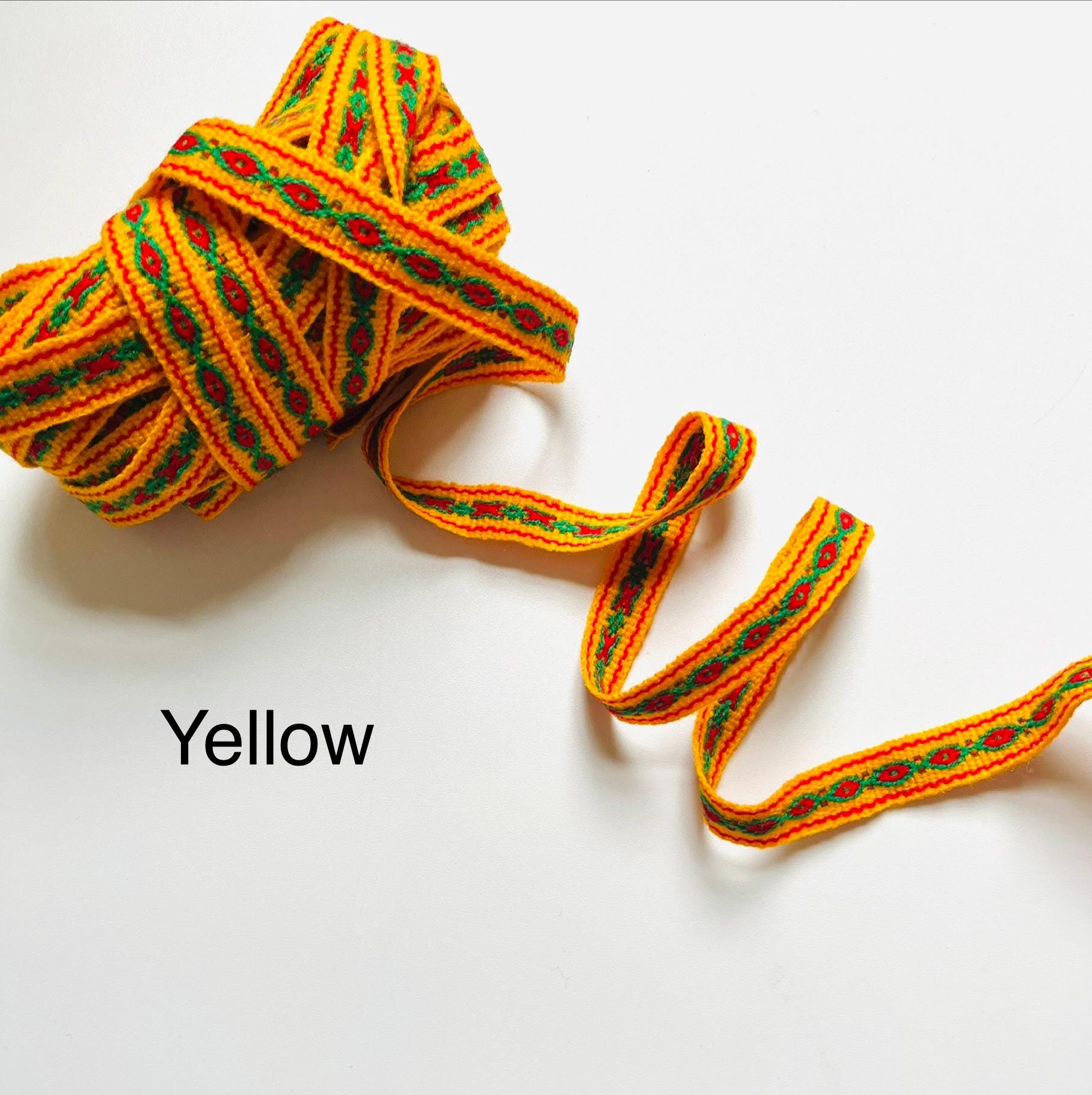 Andean Ribbons 5/8 Inches Andean Woven Ribbon. Ethnic Ribbon Woven Trim 16 Millimeters ...