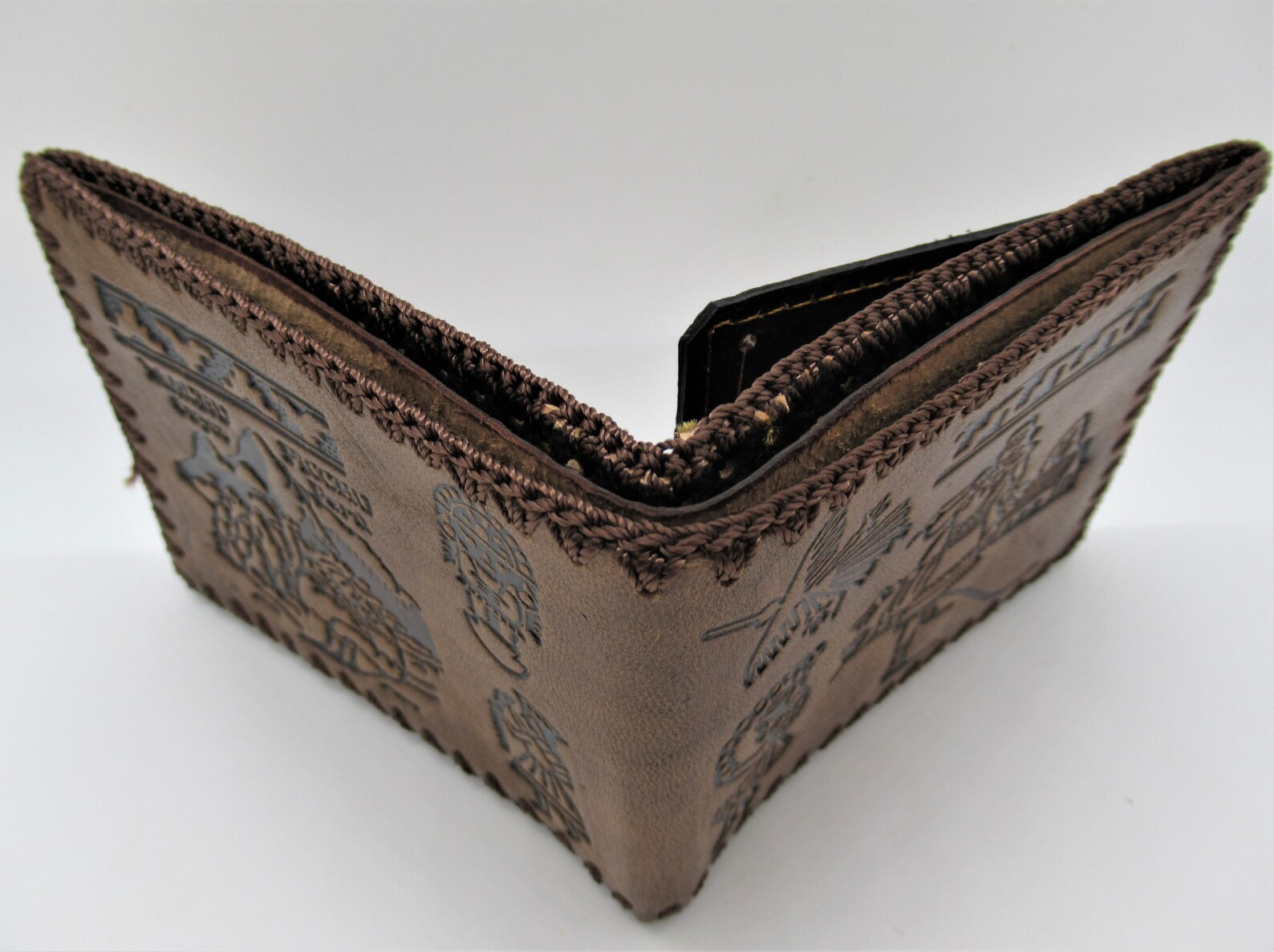 Leather Wallet / Peruvian Genuine Leather Wallet with Coin Etsy