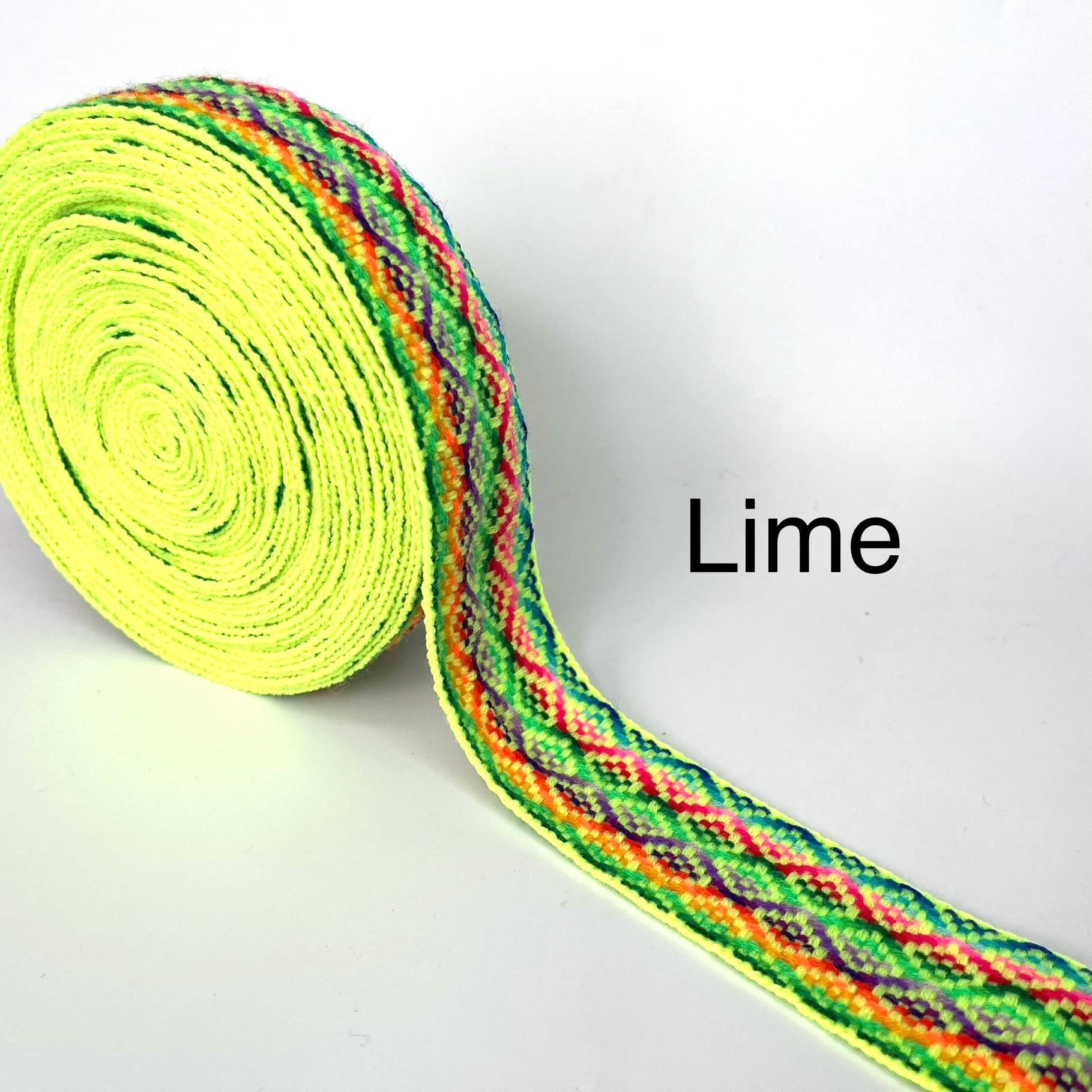 Andean Ribbons 1.5 Inches Andean Woven Ribbon. Ethnic Ribbon Woven Trim 1.5