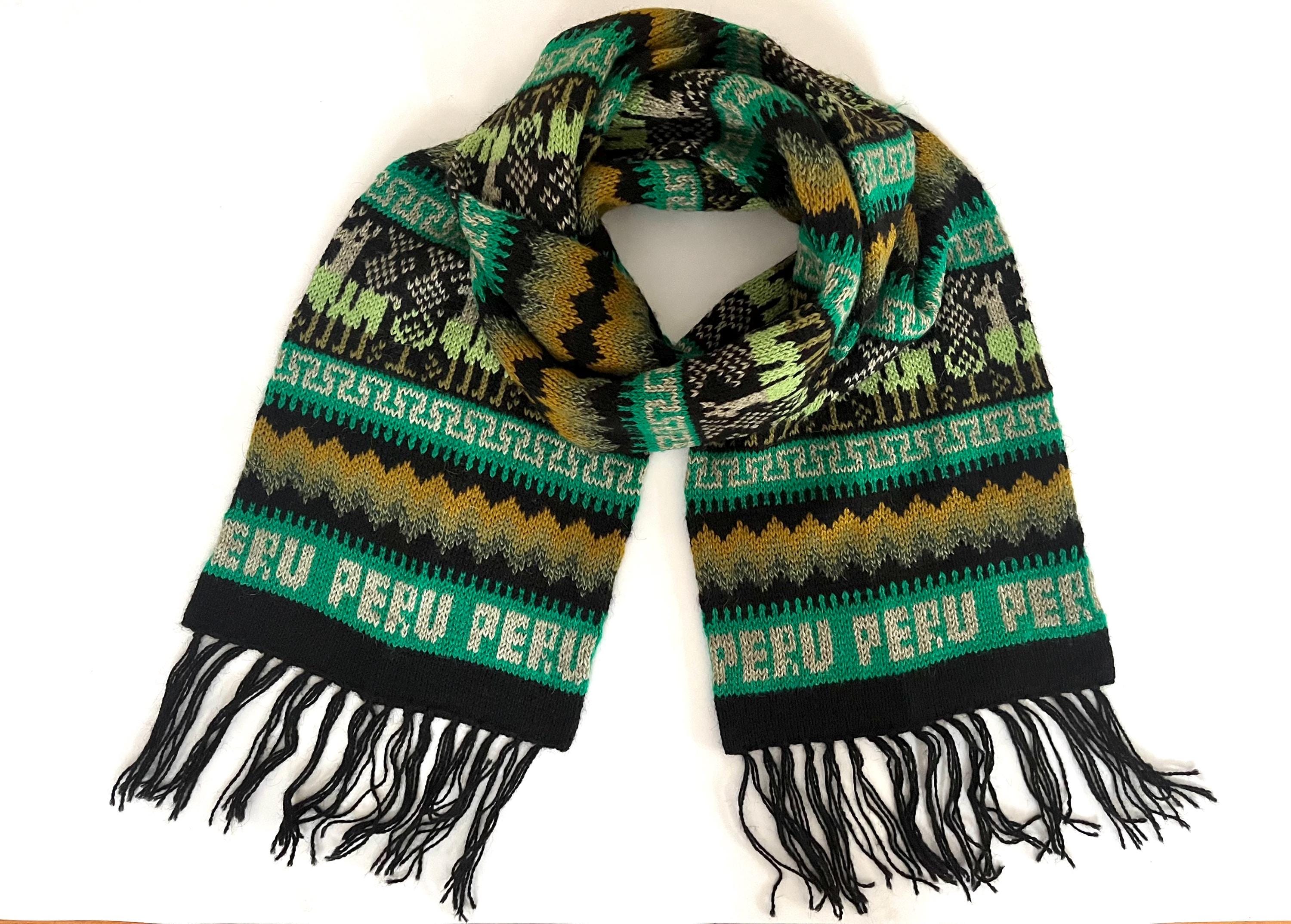 Alpaca Blend Scarf Unisex / Peruvian Scarve - Etsy