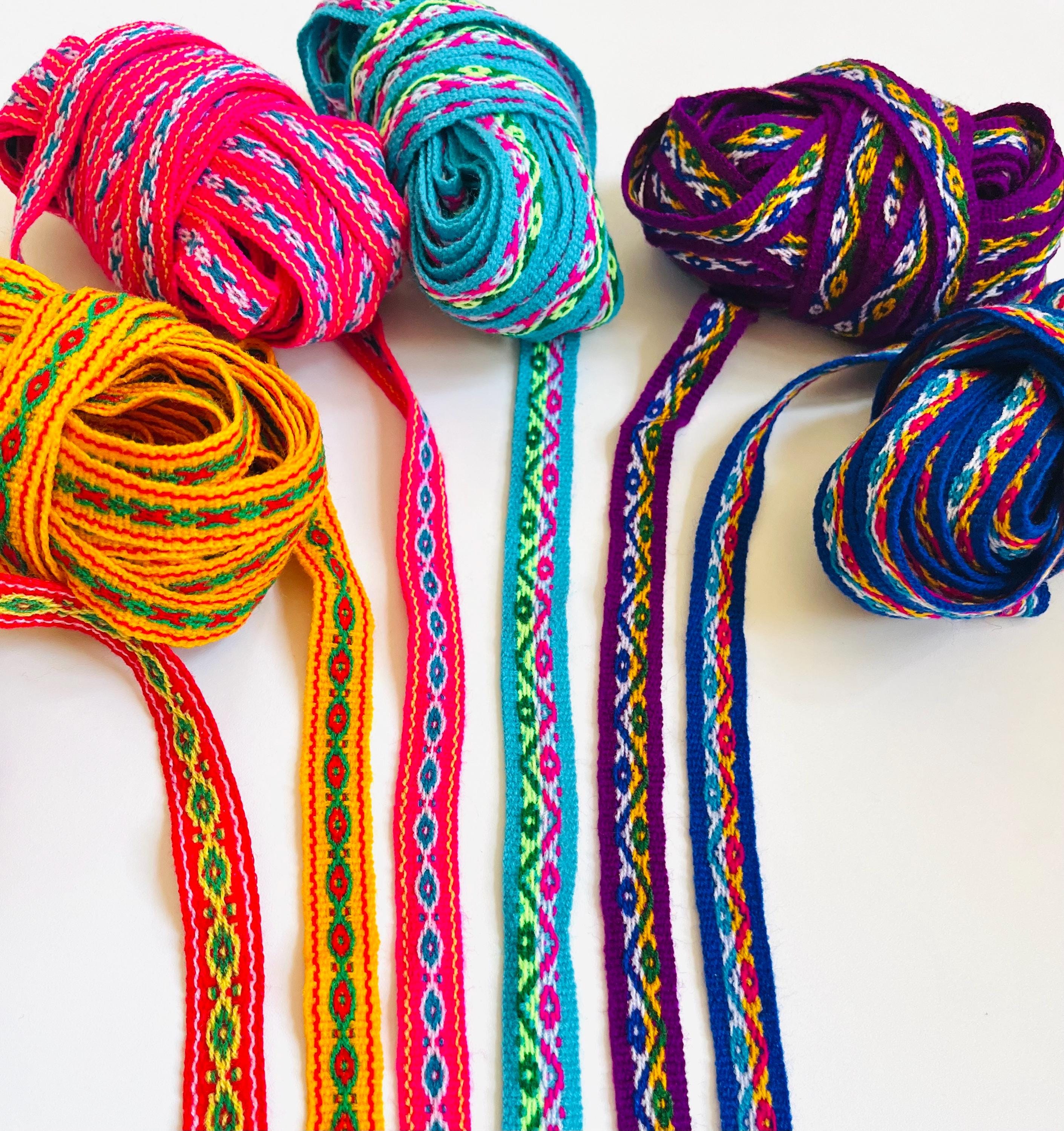 Andean Ribbons 5/8 Inches Andean Woven Ribbon. Ethnic Ribbon Woven Trim 16 Millimeters ...