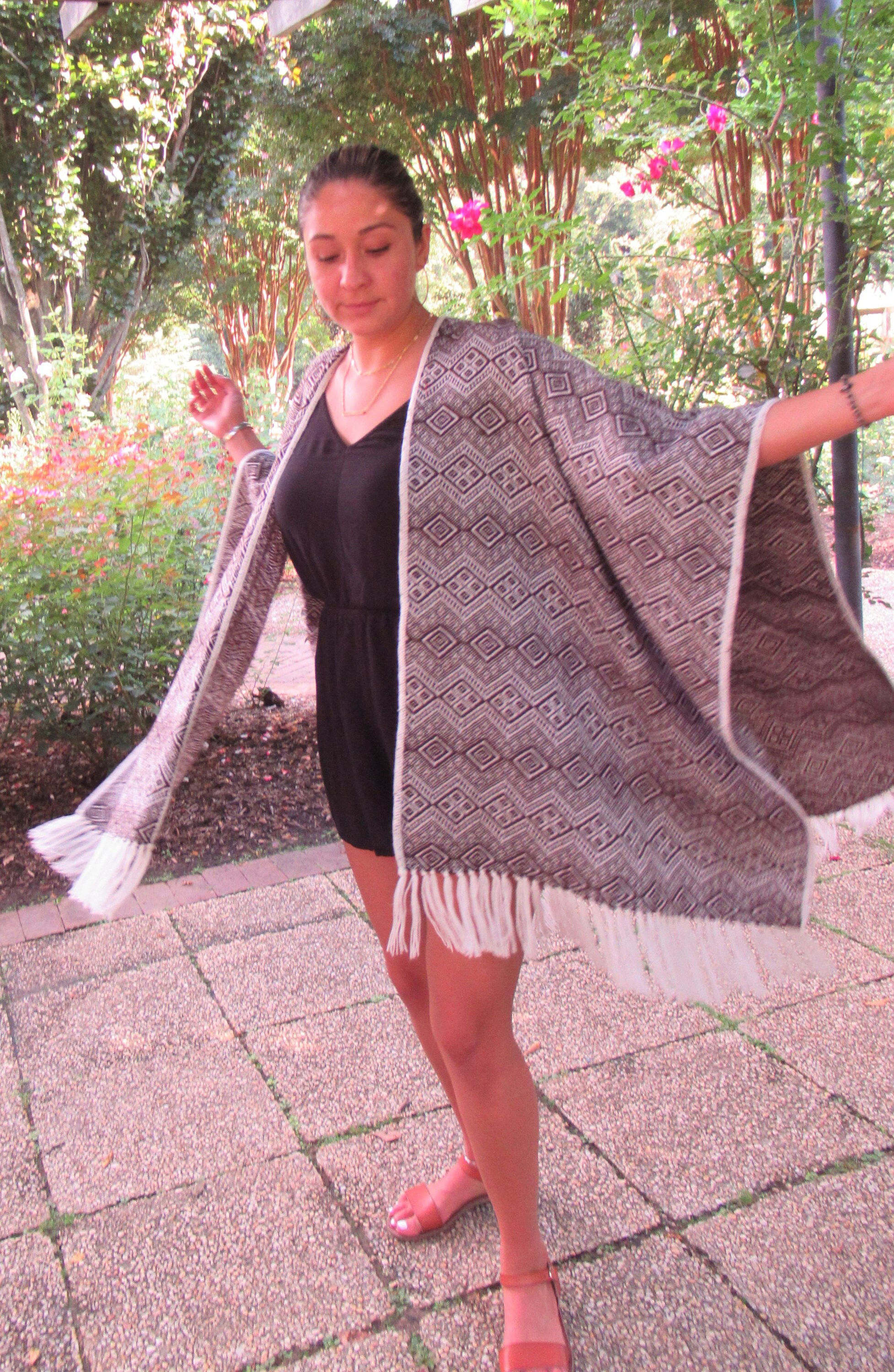Ruana Wrap Soft Alpaca Blend/ Andean Alpaca Shawl Ruana/ Women Poncho ...