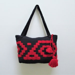 Handmade Alpaca Wool Purse with natural dyes/Artisan crafted alpaca purse from Peru/Cartera de Lana de Alpaca