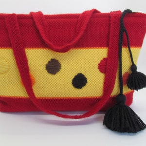 Handmade Alpaca Wool Purse with natural dyes/Artisan crafted alpaca purse from Peru/Cartera de Lana de Alpaca
