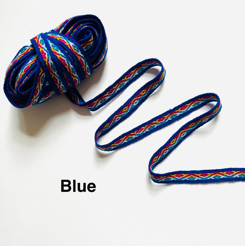 Andean Ribbons 5/8 Inches Andean Woven Ribbon. Ethnic Ribbon Woven Trim 16 Millimeters ...