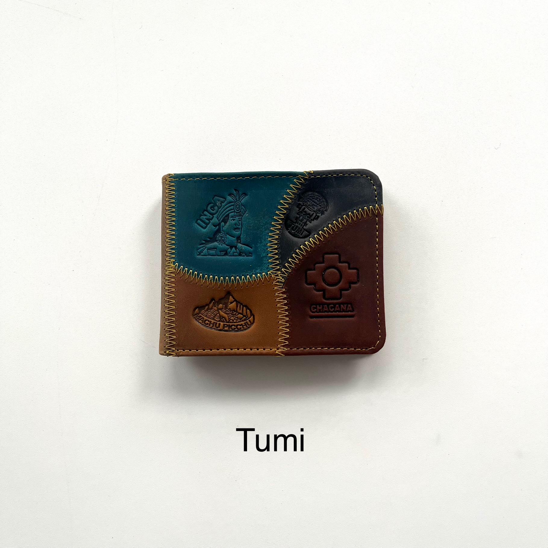 Keychain - Rectangle - Machu Picchu - Leather Keychain - Rectangle - Machu Picchu - Leather
