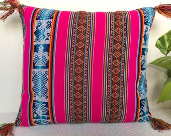 Peruvian bohemian pillow cover/Decorative throw pillow cover/Inka Fabric Decorative Pillow Cushion Cover/Ethnic pillow