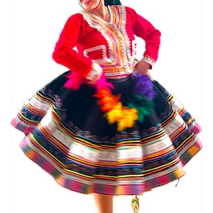 Typical Valicha Costume Adult MEDIUM. Peruvian dance Costume from Cusco. Traje Tradicional Peruano Typical clothing from the Andes of Peru