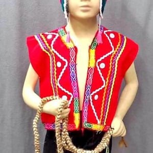 Costume da Valicha per bambini, taglia 8. Costume da danza tipica peruviana, Ñusto, tipico delle Ande peruviane.
