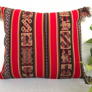 Peruvian bohemian pillow cover/Decorative throw pillow cover/Inka Fabric Decorative Pillow Cushion Cover/Ethnic pillow