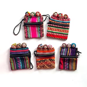 Pachamama Family &quot;The four babys&quot; Hanging Decor/Peruvian Protection of the Family Chancay Dolls/Burial Inka Dolls