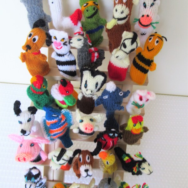 Marionnette de doigts animaux en crochet : plusieurs modèles