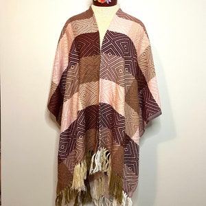 Ruana Wrap soft.  Shawl Ruana.  Women poncho-style