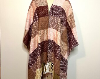Ruana Wrap soft.  Shawl Ruana.  Women poncho-style