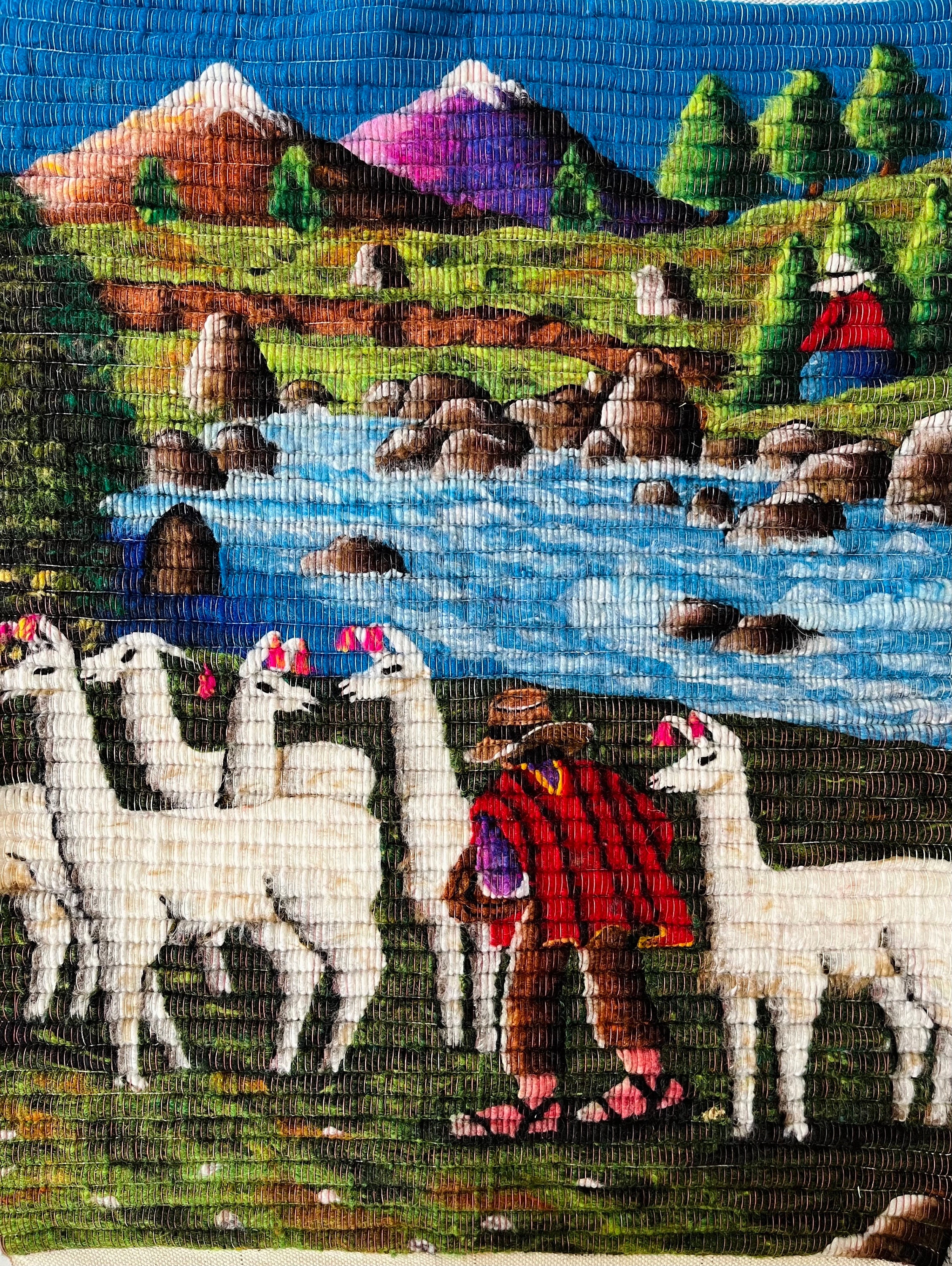 Handwoven Tapestry Alpaca Etsy Canada