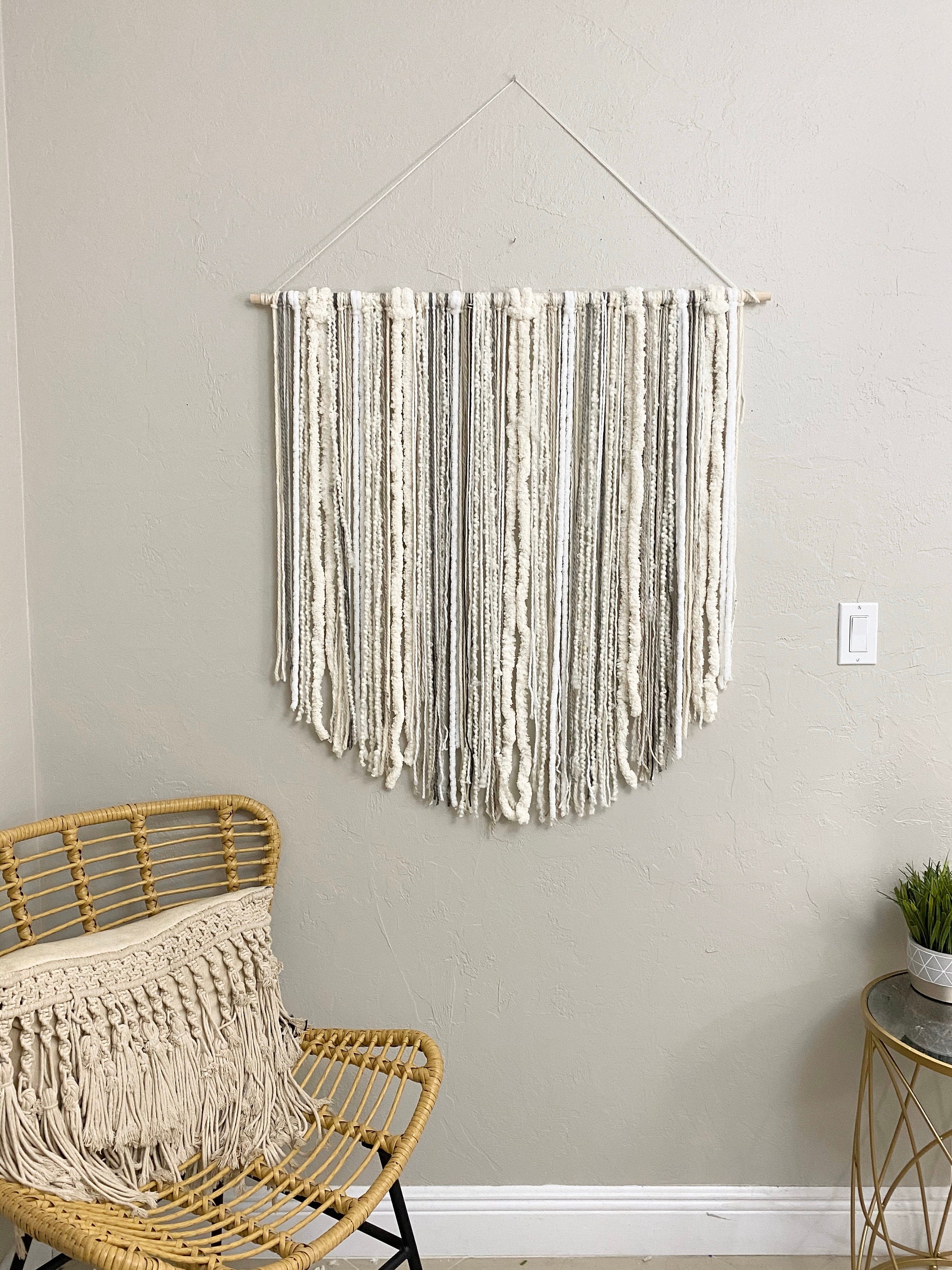 Large Macrame Wall Hanging Bohemian Wall Decor READY TO SHIP Free large-macrame-wall-hanging-bohemian-wall-decor-ready-to-ship-free