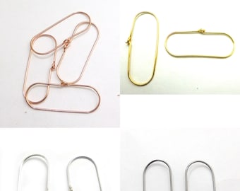 50 Pcs Gold Plated interchangeable Copper Ball Earring Hooks Jewelry Findings ad