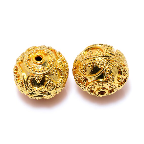 8 Stück 12MM Kupfer Bali Perlen Antik Sterling Versilbert Mehr Farben 16 