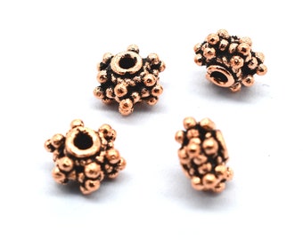 9 Pcs 10X6mm Star Spacer Bead Antique Copper Jewelry Making Bead B982