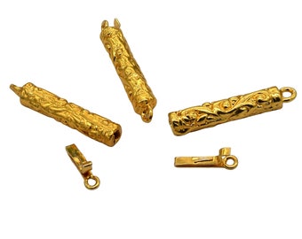 1 Pc 37X5mm Barrel Box Clasp 1 Strand 18k Gold Plated Jewelry Making Clasp B541