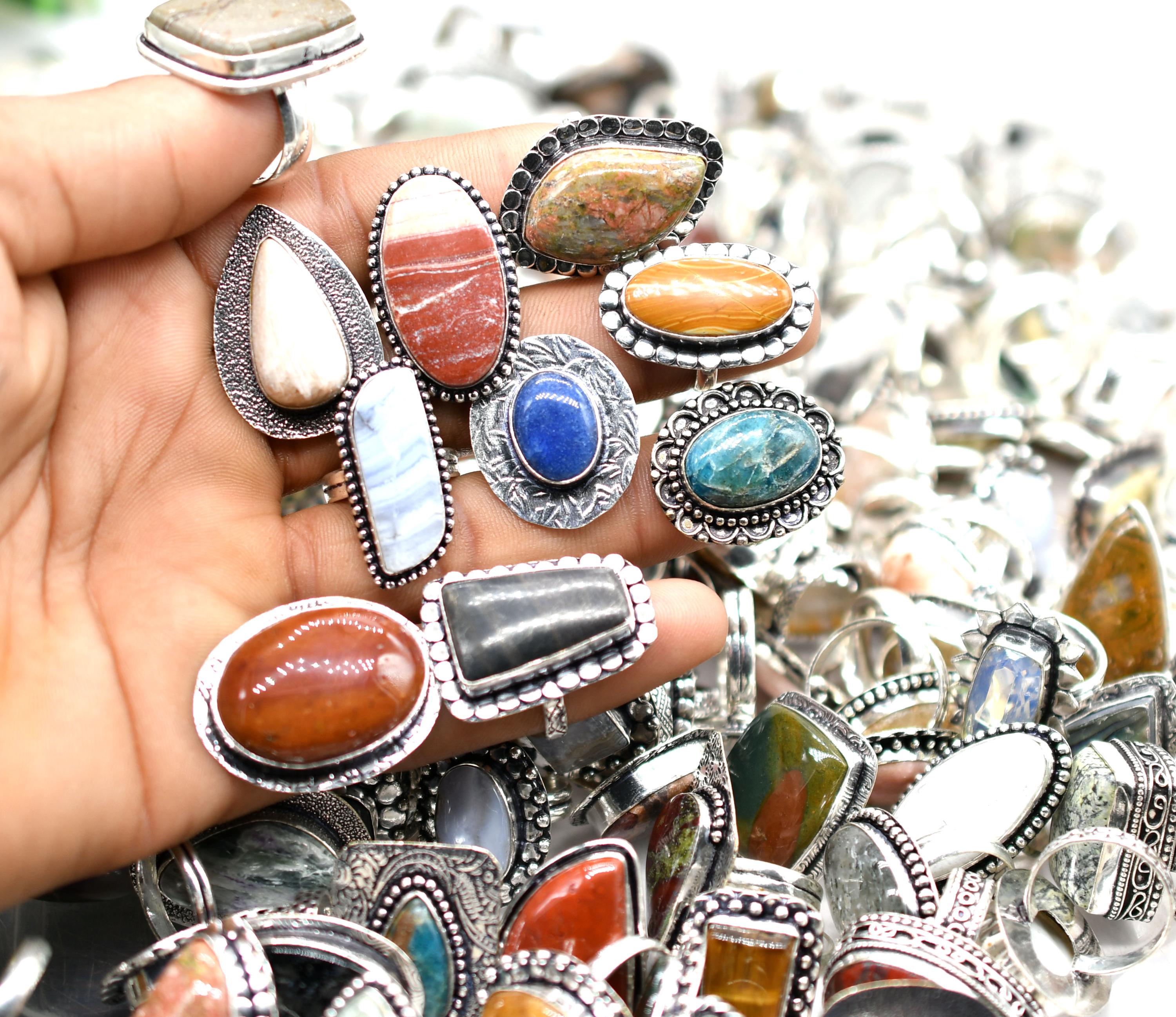 100 Pieces Ring Lot / Bulk Rings /handmade Jewelry / Wholesale Ring ...