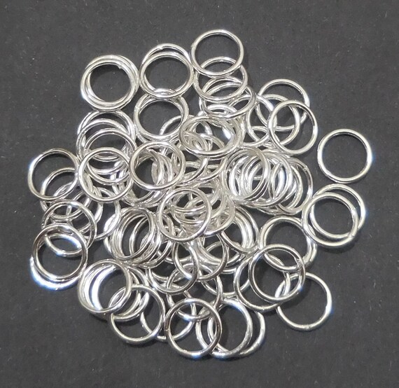  1000 Pcs 6mm Open Jump Rings Silver Plated Jump Rings