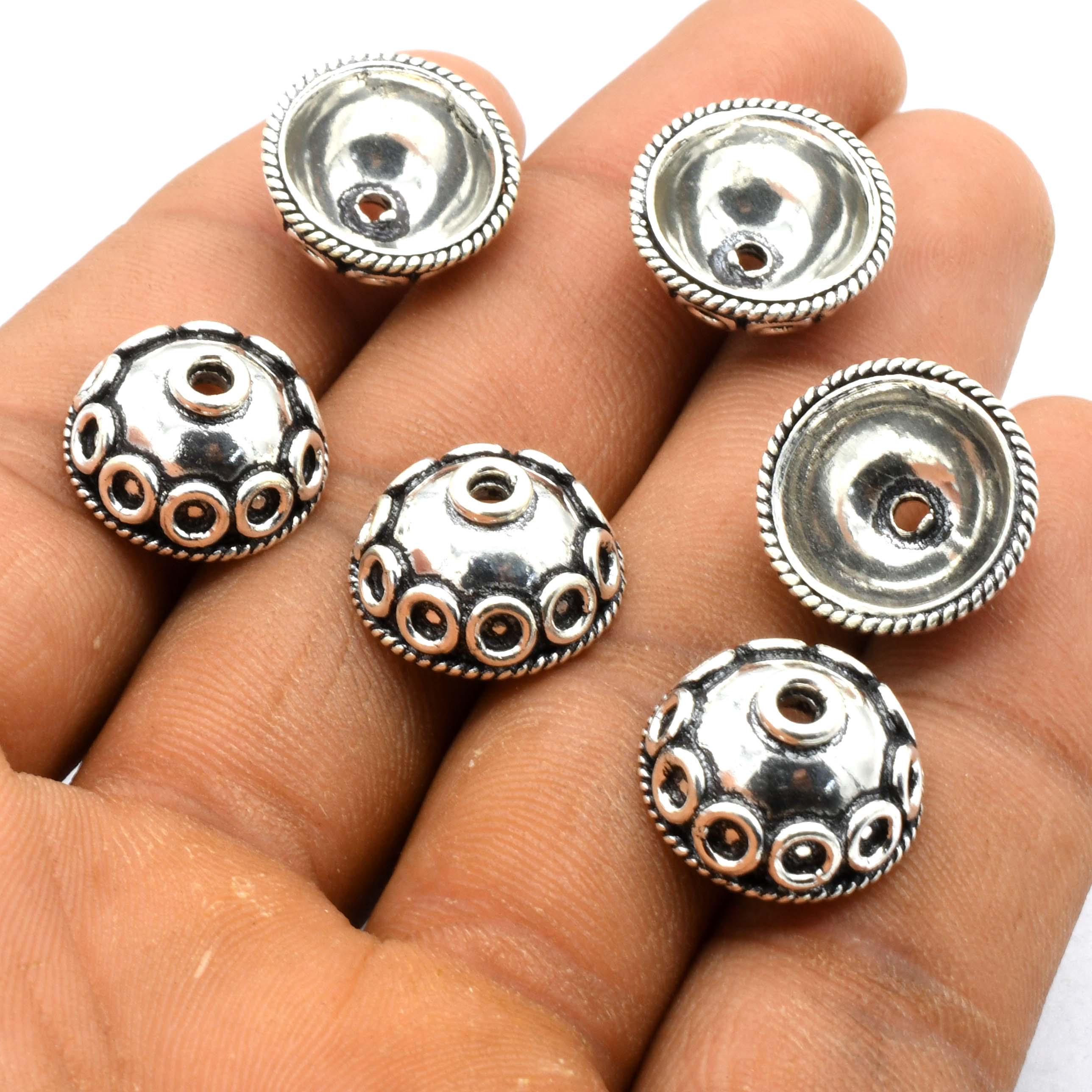 5 Pcs 16X8Mm Bali Cone Cap Perle Bijoux En Argent Antique