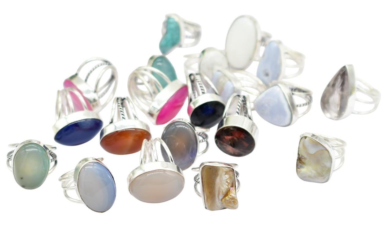 Ring Mix Designer Ring Mix Lot New Assorted Handmade Mix Lot Mix Design for ...