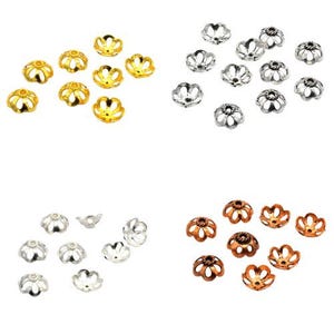 10mm 12mm Bali Bead Cap Antique Silver Plated Antique Copper Sterling Silver Plated 18k Gold Plated Jewelry Making Bead Cap B250