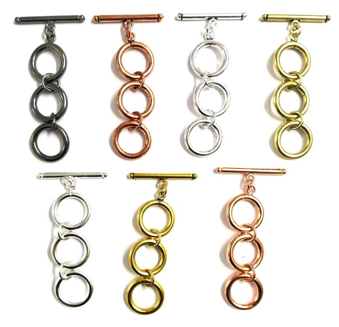 LOT DE 1 à 50 FERMOIRS MOUSQUETONS CROCHETS + ANNEAUX PORTE CLÉS CLEFS