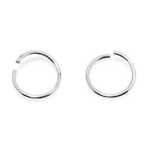 4mm 6mm 8mm 10mm 12mm Open Jump Rings Sterling Silver Plated Jewelry Making Wire Soldered Jump Ring B784